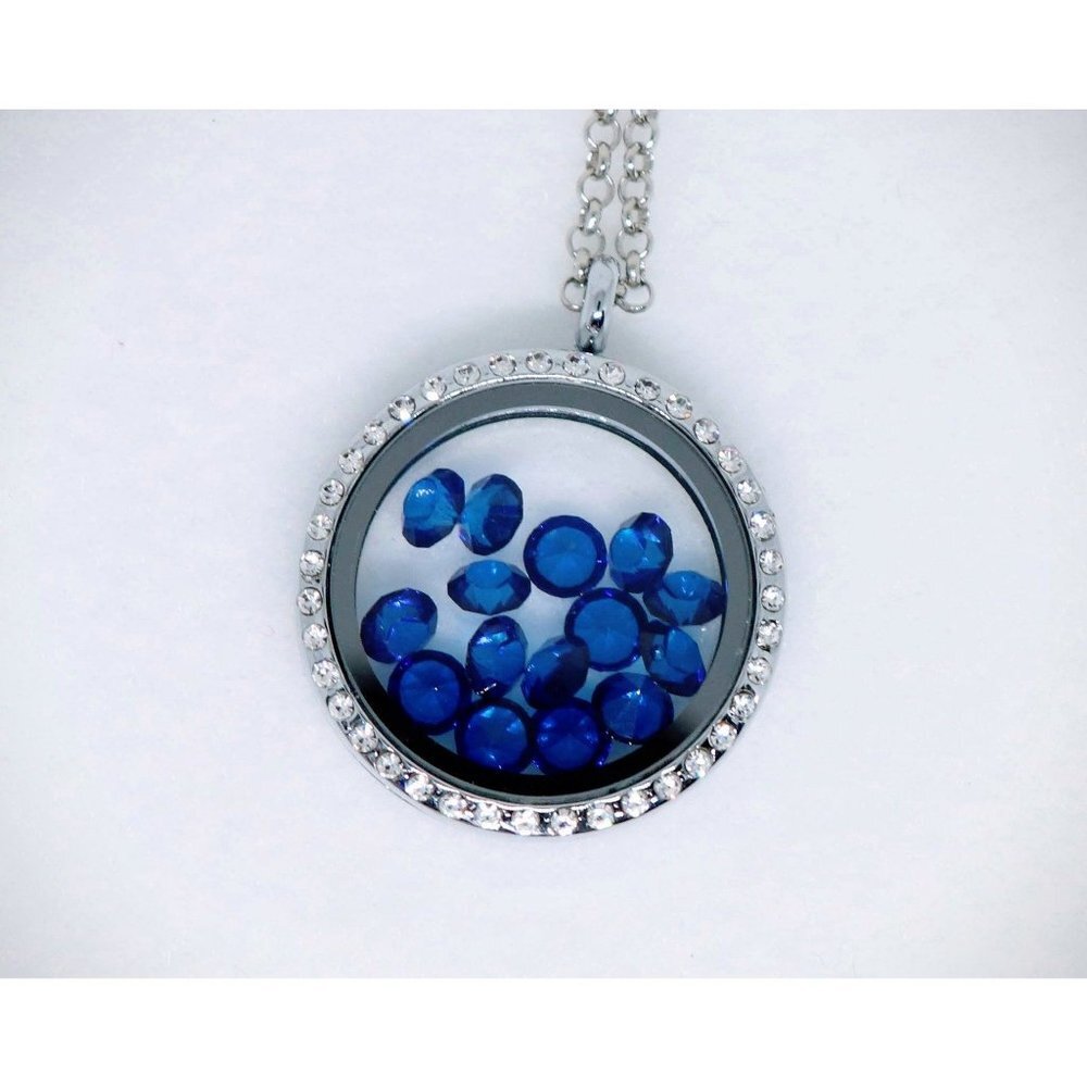 Floating Locket Charm Necklace Floating Jewelry for Memory Locket Necklaces Rhin